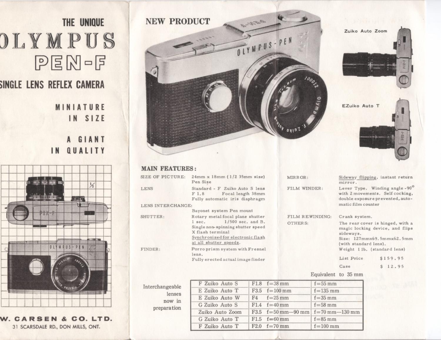 【ジャンク】 OLYMPUS PEN-FV Olympus Pen F series - Classic analogue - Christopher J Osborne